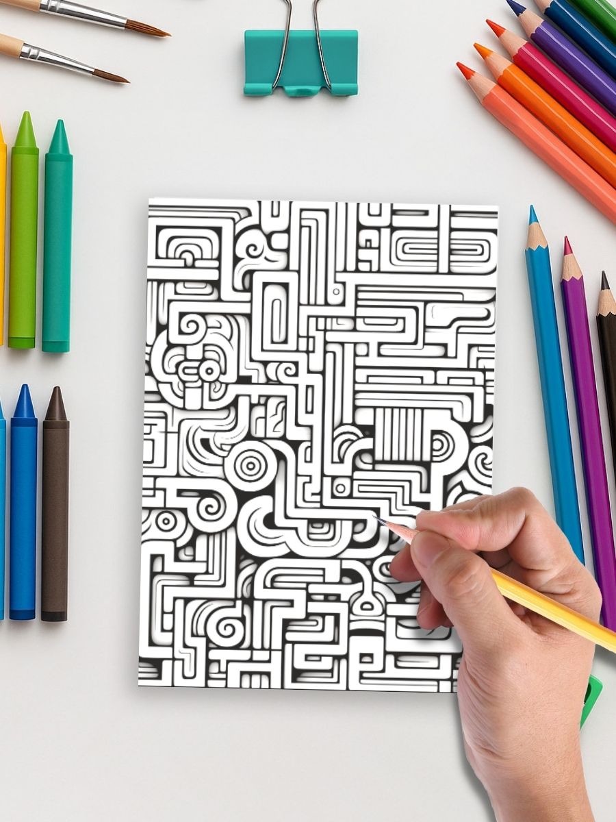 Pattern Parade – 50 Fun & Relaxing Coloring Patterns - Image 4
